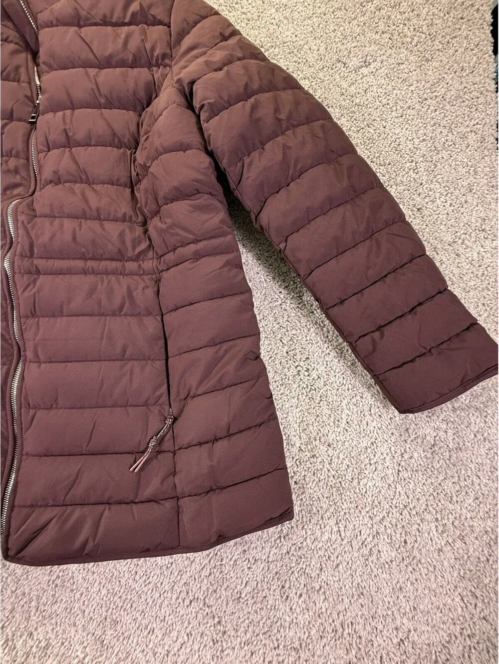 NWOT Nautica Women’s Puffer Jacket Size XL Burgundy - Picture 4 of 14